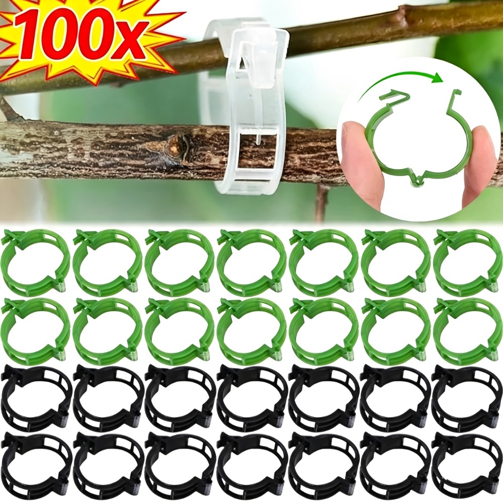 Plant Parent Tools - 100/10 шт. пластиковых зажимов для поддержки